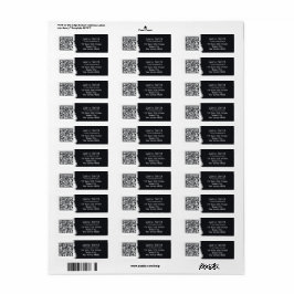 Fotograf QR Code Weiß & Schwarz Rücksendeadresse