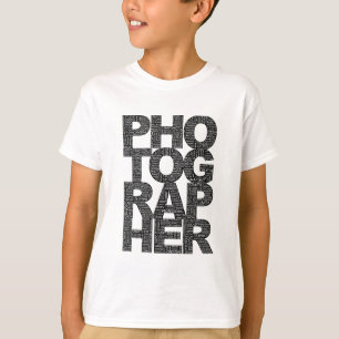 Fotograf - schwarzer Text T-Shirt
