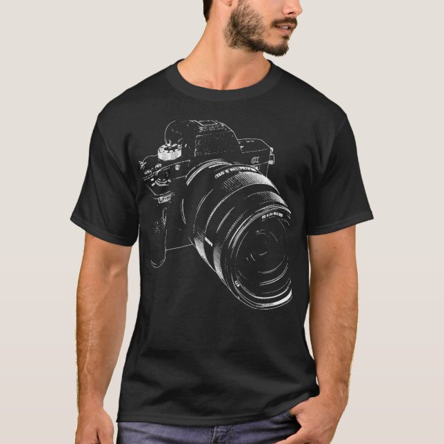 Fotograf Tshirts Coole Kamera (Vorderseite)