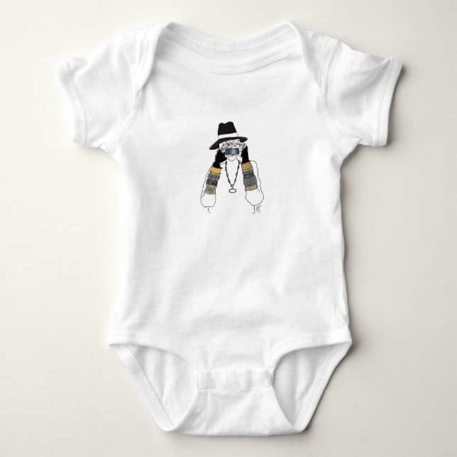 Fotograf und ihre Fotokamera Lover Baby Strampler (Vorderseite)