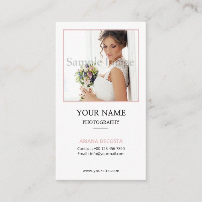 Fotograf-Visitenkarte Visitenkarte (Vorderseite)