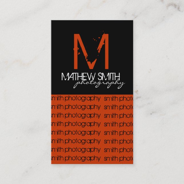Fotograf-Visitenkarten Visitenkarte (Vorderseite)