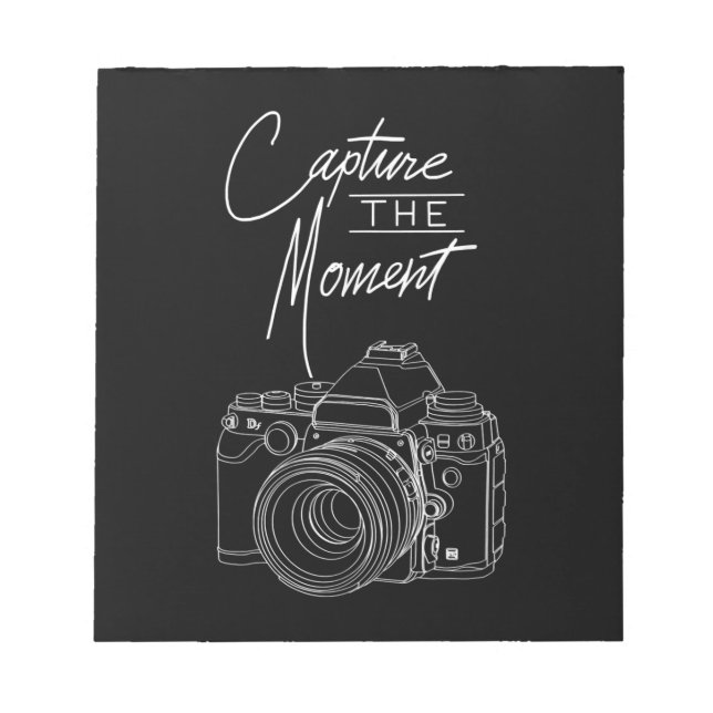 Fotograf von Capture Moment Kamera Notizblock (Vorderseite)