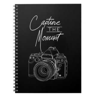 Fotograf von Capture Moment Kamera Notizblock