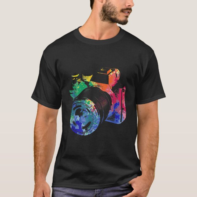 Fotograf Wasserfarbkamera Foto Fotografie G T-Shirt (Vorderseite)