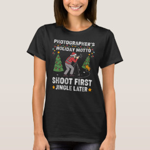 Fotograf Weihnachten - Holiday Motto Shoot First T-Shirt
