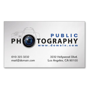 Fotografen Camera Lens Magnetische Visitenkarte