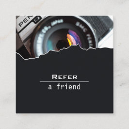 Fotografen einen Freund Quadratische Visitenkarte