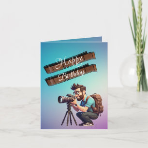 Fotografen-Geburtstag Karte