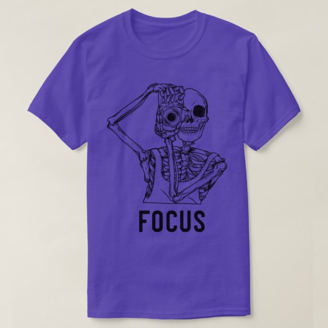 Fotografen Skeleton Focus T-Shirt (Design vorne)