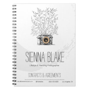 Fotografen Studio Branding Spirale Notizblock
