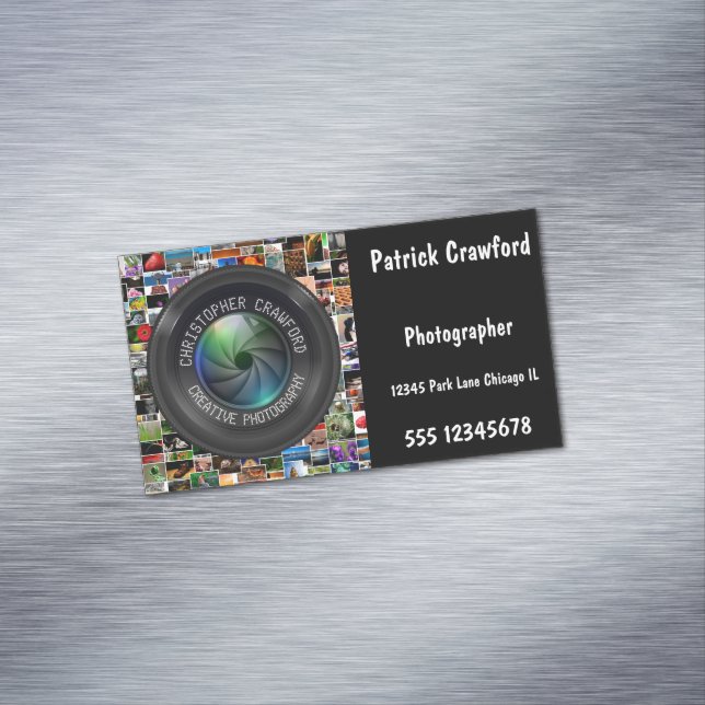 Fotografen und Fotografen Magnetische Visitenkarte (Beispiel)