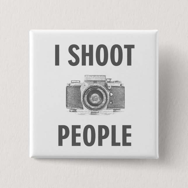 Fotografen von lustigen Foto-Fotografen Button (Vorderseite)