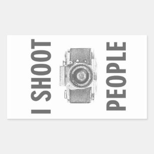 Fotografen von lustigen Foto-Fotografen Rechteckiger Aufkleber