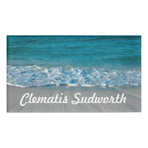 Fotografie - AM STRAND + Ihre Ideen Namenschild
