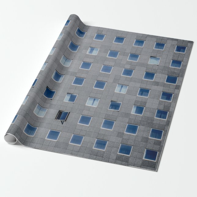 Fotografie aus grauem Gebäude Geschenkpapier (Ungerollt)
