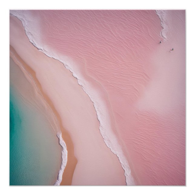 Fotografie Beach Ästhetik Sunset Neutral Pink Poster (Vorderseite)