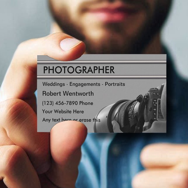 Fotografie Business Cards Modernes Design Visitenkarte (Von Creator hochgeladen)