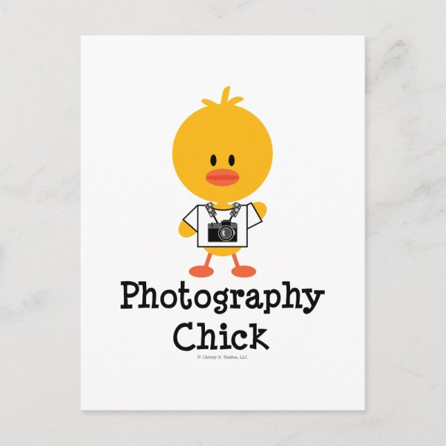 Fotografie Chick Postcard Postkarte (Vorderseite)