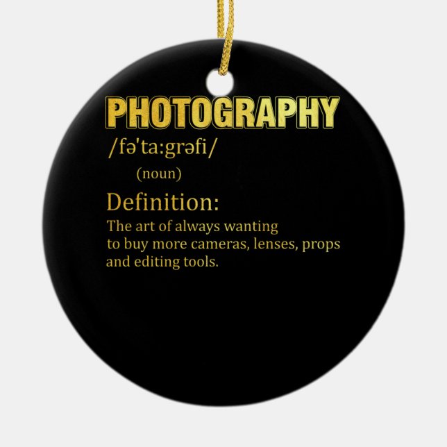 Fotografie Definition Kamera Fotograf Keramik Ornament (Vorne)