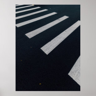 Fotografie der Fußgängerspur Poster