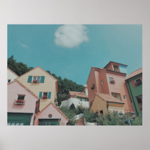 FOTOGRAFIE DER KONKRETEN HÄUSER POSTER