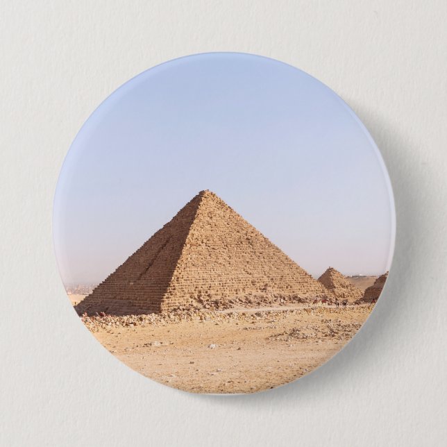 Fotografie der Pyramiden von Giza Button (Vorderseite)