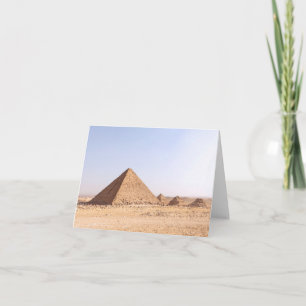 Fotografie der Pyramiden von Giza Dankeskarte