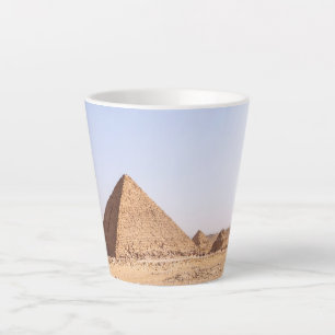 Fotografie der Pyramiden von Giza Milchtasse