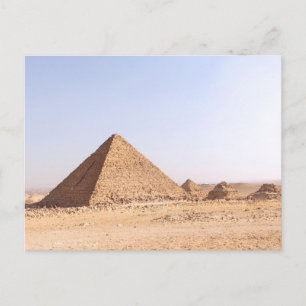 Fotografie der Pyramiden von Giza Postkarte