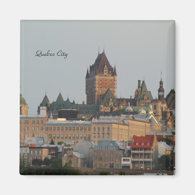 Fotografie der schönen Skyline von Quebec City Magnet (Vorne)