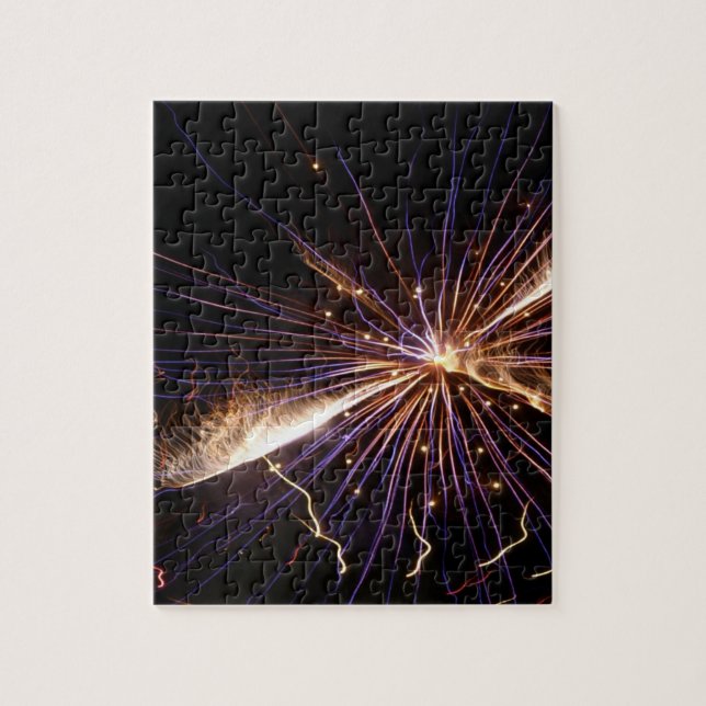 Fotografie des Feuerwerkpuzzles (Vertikal)