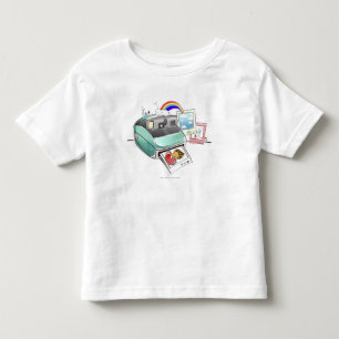 Fotografie, die aus eine sofortige Kamera Kleinkind T-shirt