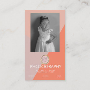 Fotografie Geschäft Drei-Ton-Farblock Foto Visitenkarte