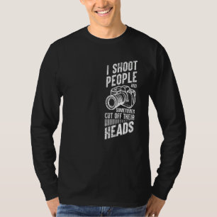 Fotografie Ich schiebe Menschen und schneide sie m T-Shirt