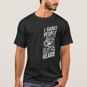 Fotografie Ich schiebe Menschen und schneide sie m T-Shirt