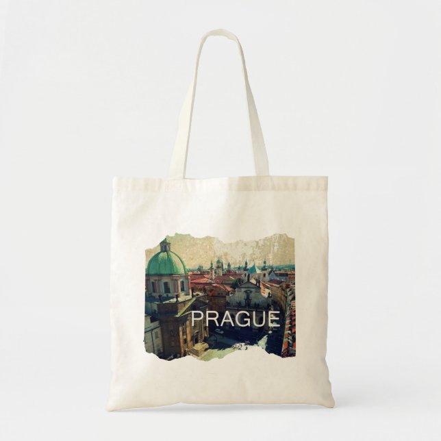 Fotografie in der Altstadt Prag erschüttert Tragetasche (Vorne)