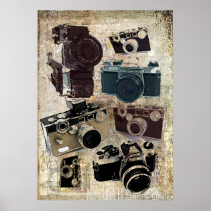 Fotografie in Not geratene Retrokamera Poster