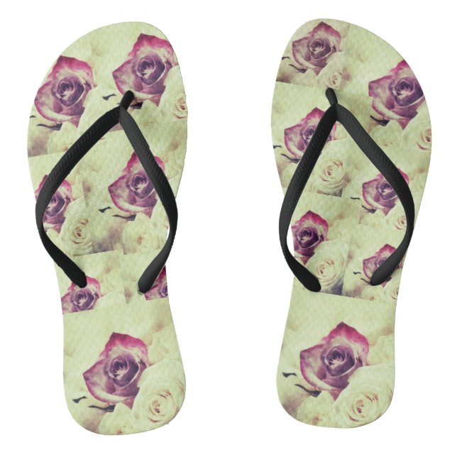 Fotografie in Rosa und Weiß Flip Flops (Fußbett)