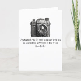Fotografie ist die einzige Sprachgrüßkarte Dankeskarte