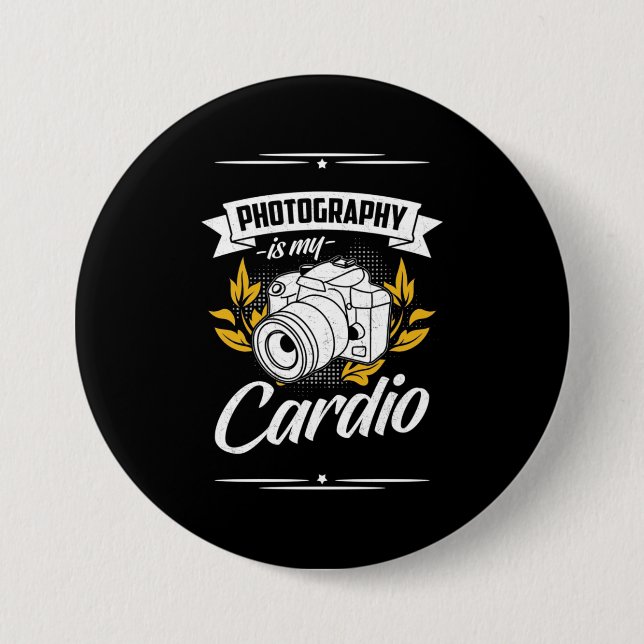 Fotografie ist mein Kardio Button (Vorderseite)