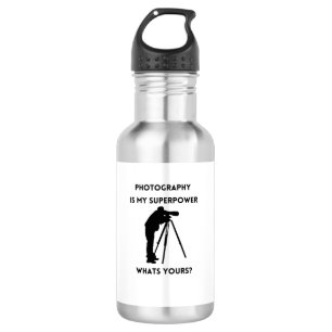 Fotografie ist meine Supermacht, Was ist deine? Edelstahlflasche