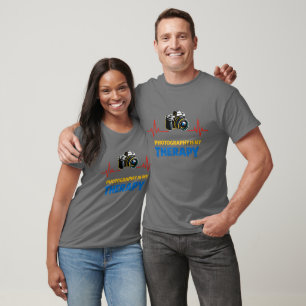 Fotografie ist meine Therapie-Herzfrequenz-Kamera- T-Shirt