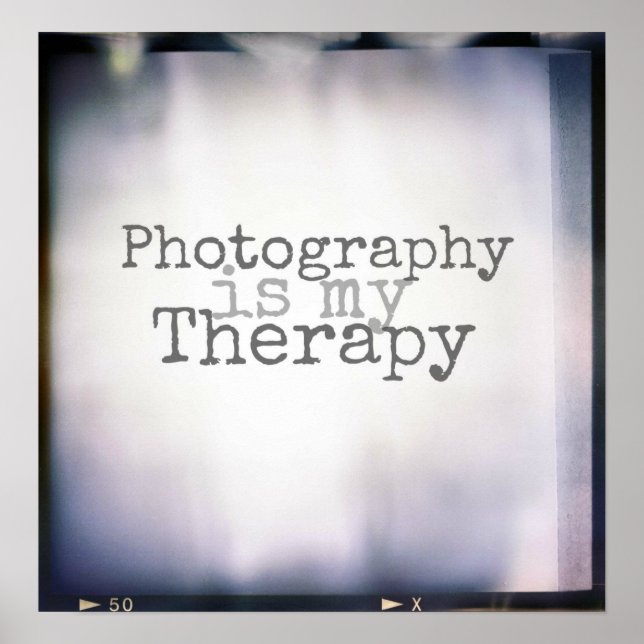 Fotografie ist meine Therapie Poster (Vorne)