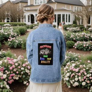 Fotografie ist realer als Realität Jeansjacke