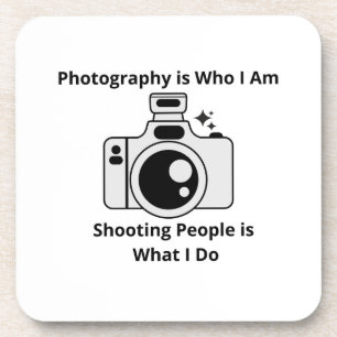 Fotografie ist Wer ich bin auf einem Getränkeuntersetzer