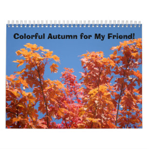 Fotografie Kalender Farbiger Herbst für meinen Fre