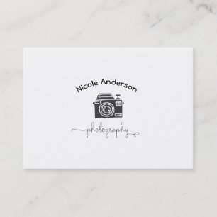 Fotografie-Kamera-modernes minimales Logo Visitenkarte