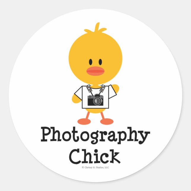Fotografie-Kick-Stickers Runder Aufkleber (Vorderseite)