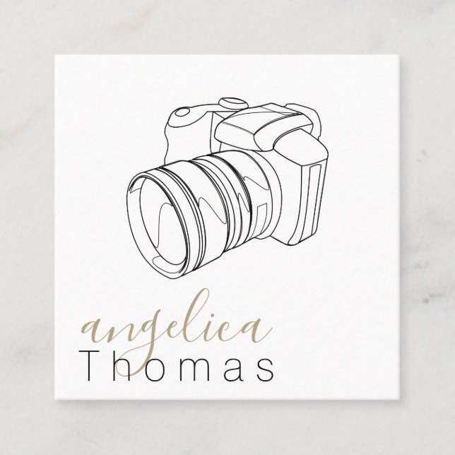 Fotografie | Künstlerin | Designer | Content Creat Quadratische Visitenkarte (Vorderseite)